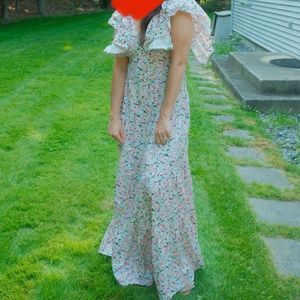 Maxi Floral Hamptons Dress- new with tags